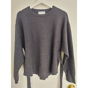 Modern Citizen Wrap Nara Tie-Front Knit Sweater Top Size M